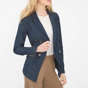 White House Black Market Denim Blazer